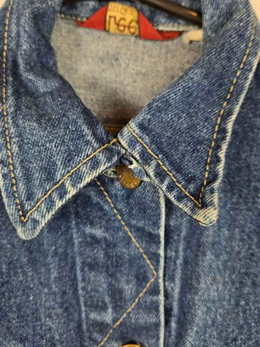 Vintage Lee For Girls Denim Jacket Size 8-9 80s Made USA Trucker Jean Coat